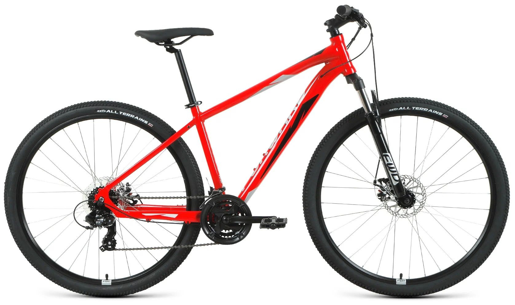 

Велосипед FORWARD Apache 2.2 S Disc 29-19"-21г. (красный-серебристый), Apache