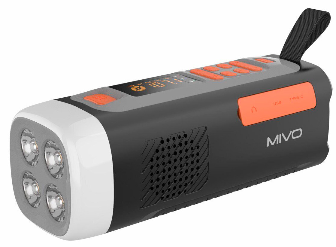 

Радиоприемник Mivo MR-002, Черный, MR-002