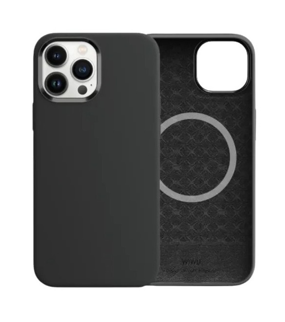 Чехол для телефона Wiwu Magnetic Silicone Phone Case for iPhone 13 Pro61 Midnight Black 1100₽