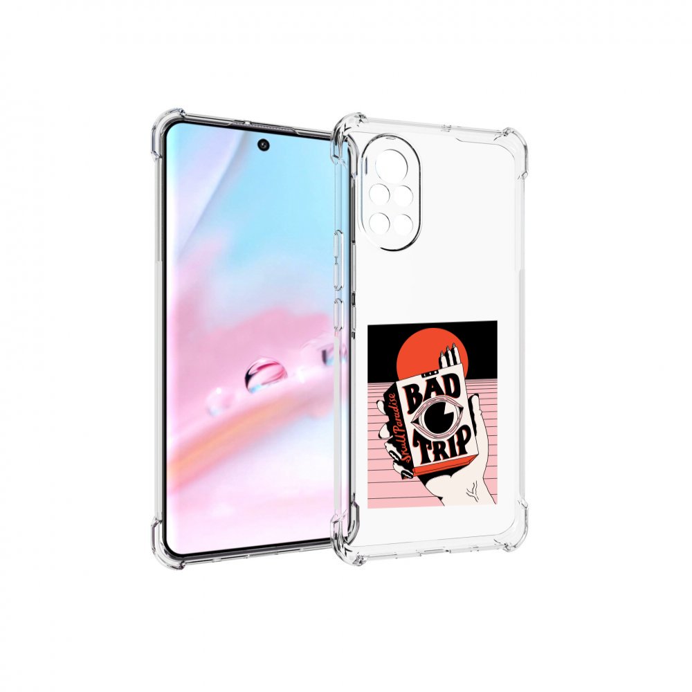 

Чехол MyPads плохая пачка для Huawei Nova 8 (ANG-LX1), Прозрачный, Tocco