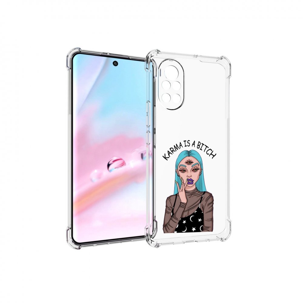 

Чехол MyPads плохая-карма женский для Huawei Nova 8 (ANG-LX1), Прозрачный, Tocco
