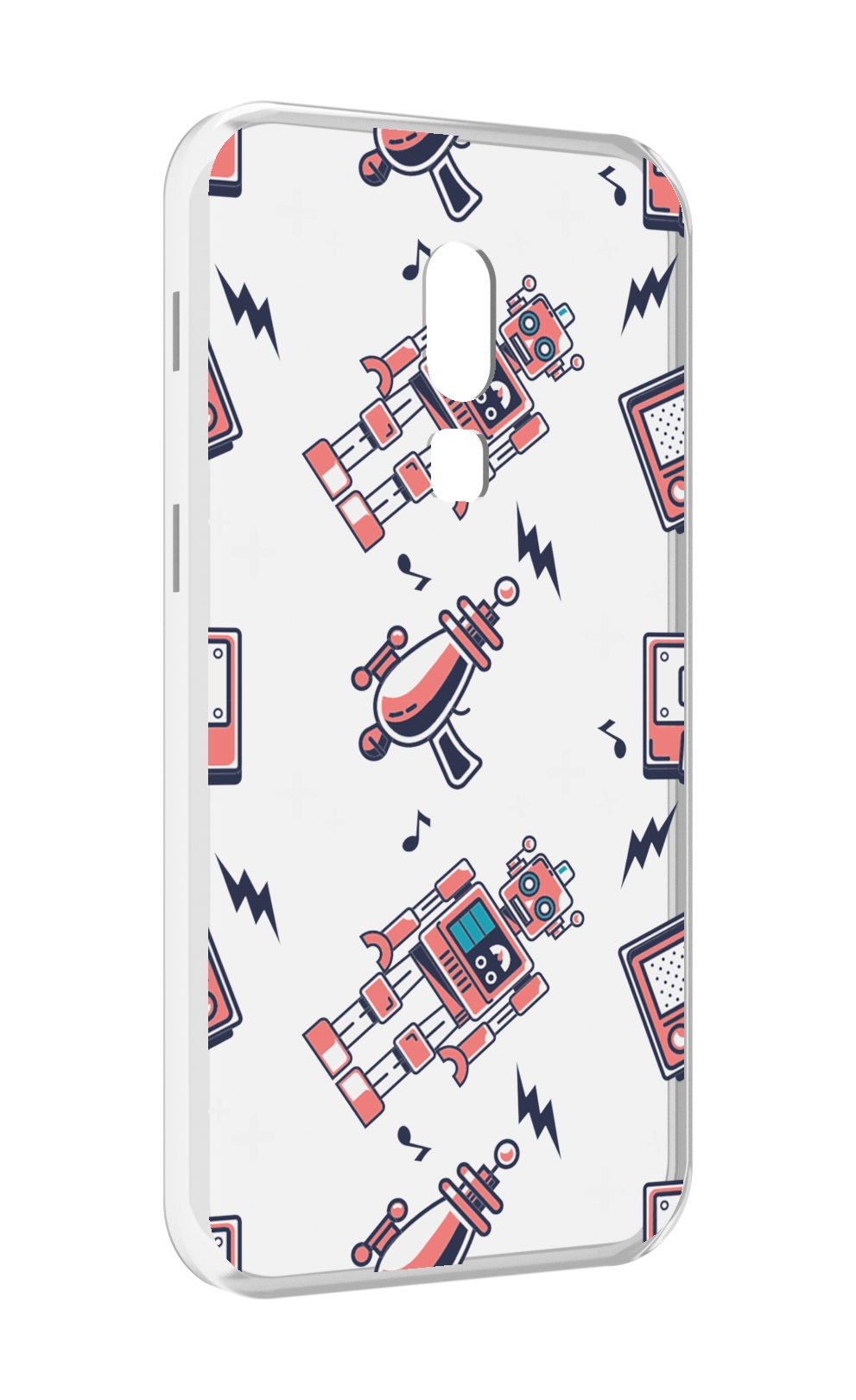 

Чехол MyPads мини-роботы для Meizu V8, Прозрачный, Tocco