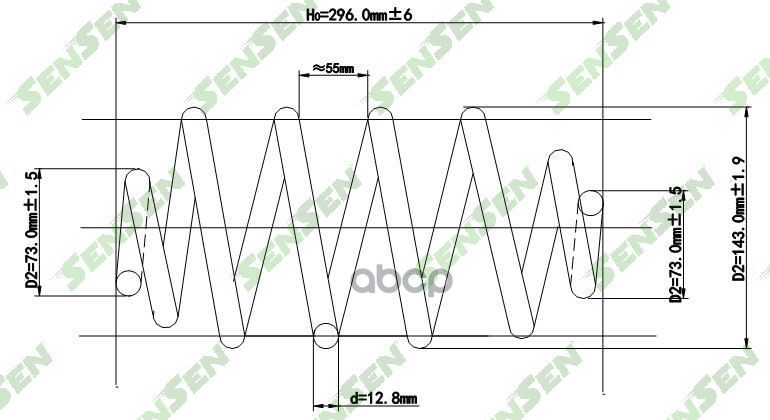 

Пружинаподвескизадней OPEL MERIVA 1.3CDTI1.7TD 2шт