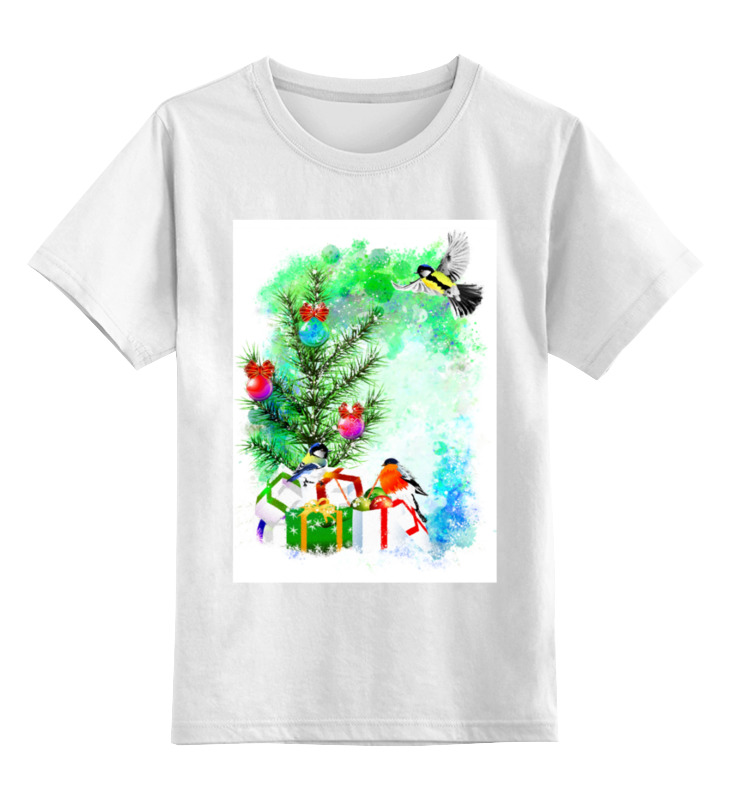 Детская футболка Printio Новогоднее настроение. цв.белый р.152