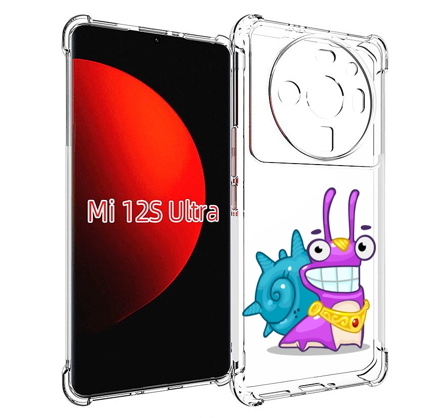 

Чехол MyPads улитка-принц для Xiaomi 12S Ultra, Прозрачный, Tocco