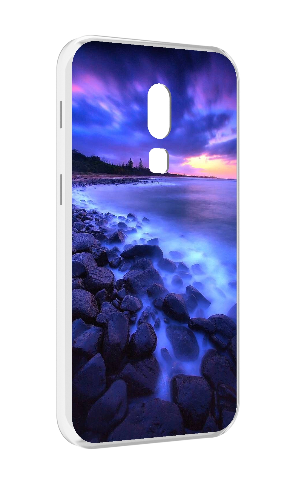 

Чехол MyPads неоновый берег для Meizu V8, Прозрачный, Tocco