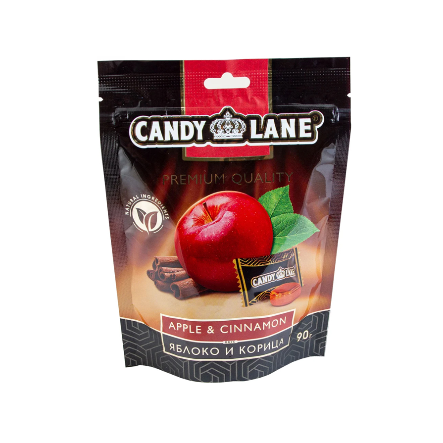 Карамель леденцовая Candy Lane со вкусом яблоко-корица 90 г