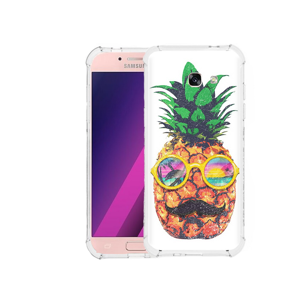 

Чехол MyPads Tocco для Samsung Galaxy A5 прикольный ананас с лицом (PT51293.578.556), Прозрачный, Tocco