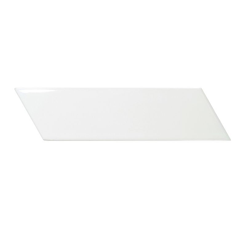 фото Керамическая плитка equipe chevron wall white righ 5,2x18,6