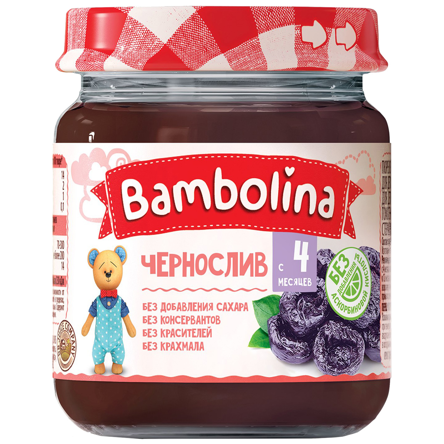 Пюре Bambolina из чернослива с 4 месяцев 100 г