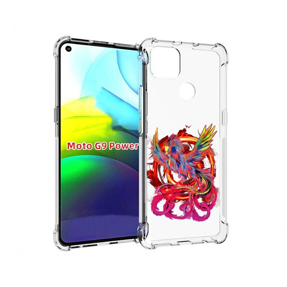 

Чехол MyPads красочный феникс для Motorola Moto G9 Power, Прозрачный, Tocco