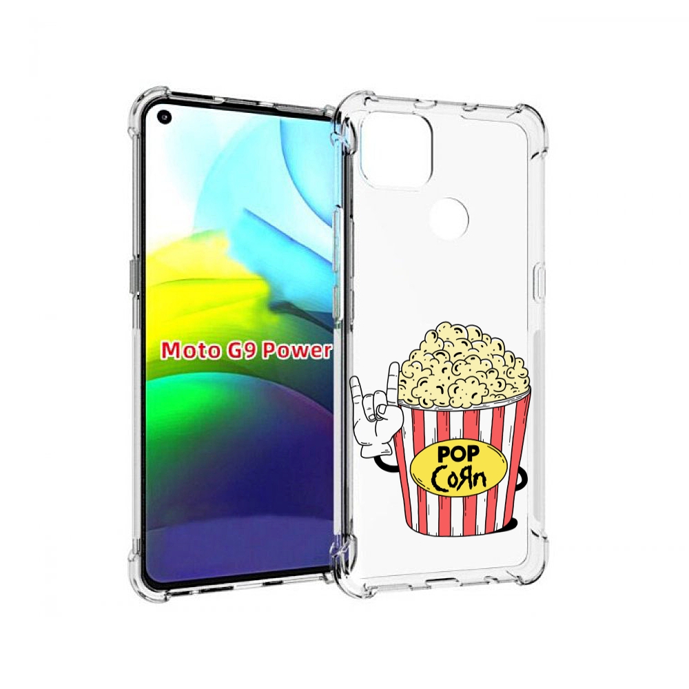 

Чехол MyPads крутой попкорн для Motorola Moto G9 Power, Прозрачный, Tocco