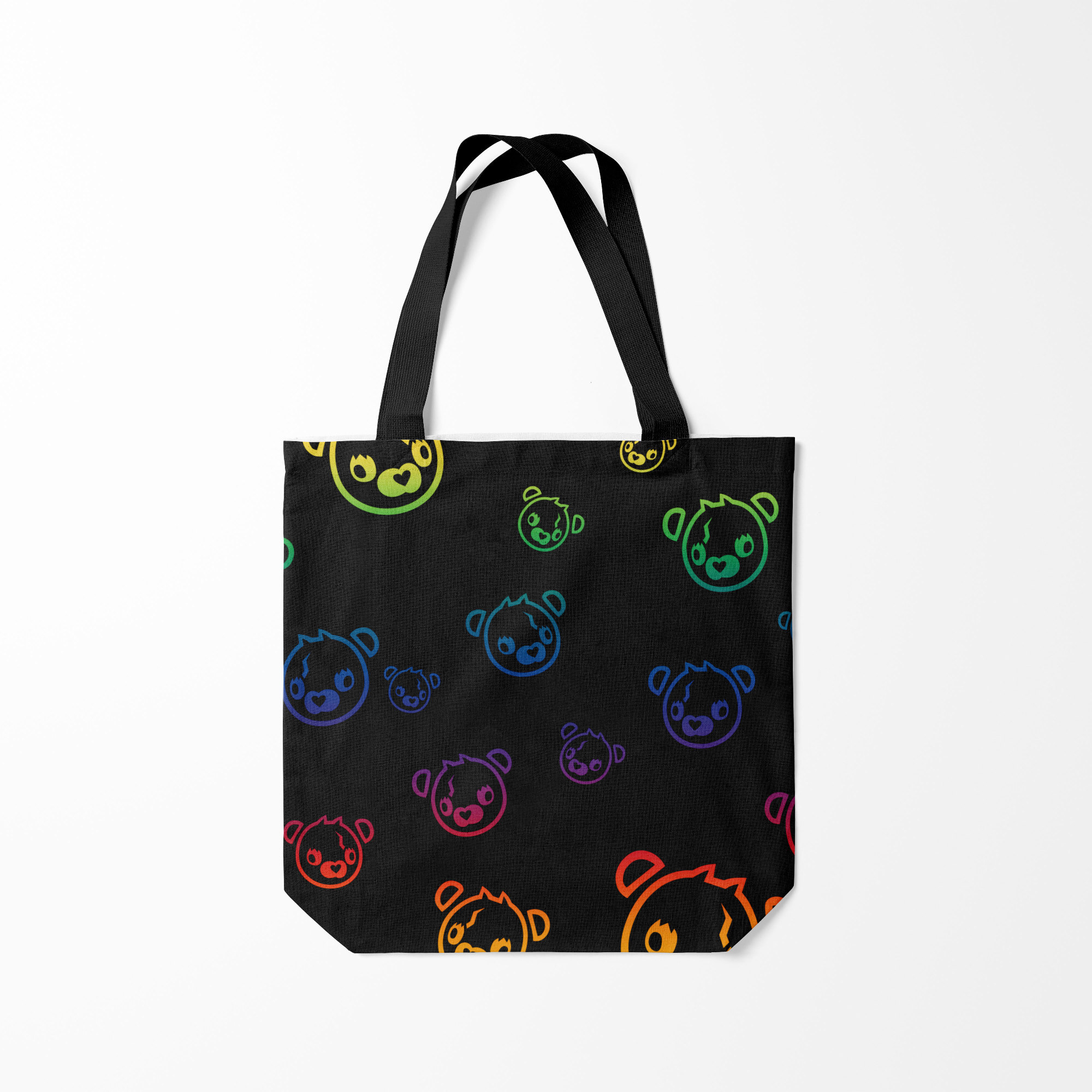 

Сумка шoппер унисекс Burnettie Colorful Bear, черный, Colorful Bear