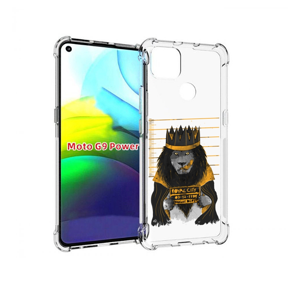 

Чехол MyPads лев в законе для Motorola Moto G9 Power, Прозрачный, Tocco