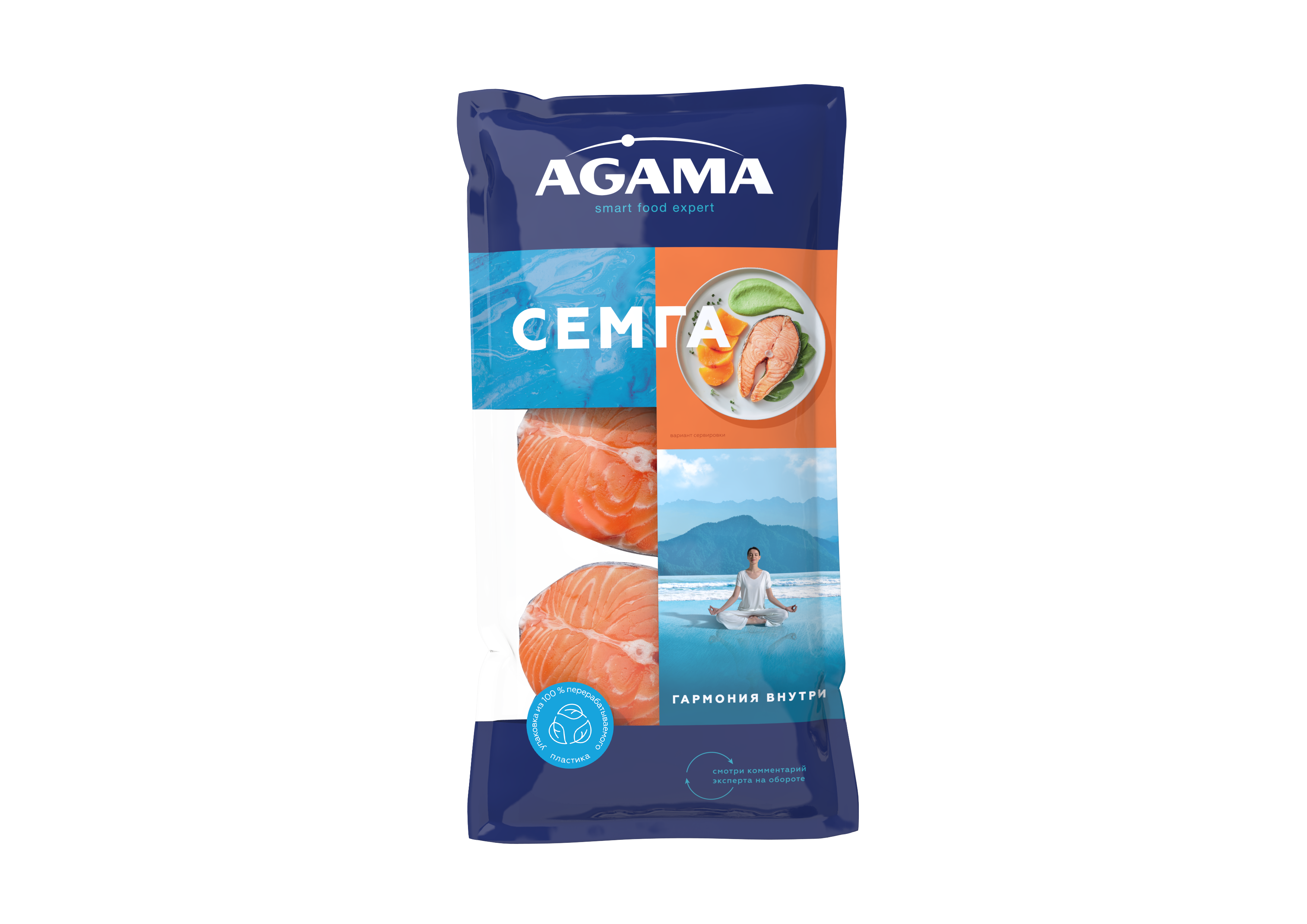 Семга Agama замороженная стейк 400 г 1489₽