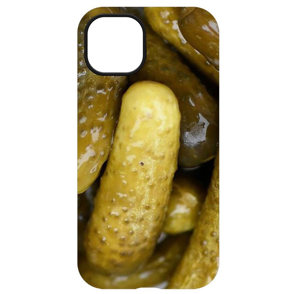 

Чехол-накладка Krutoff Soft Case Огурчики для iPhone 13, Черный