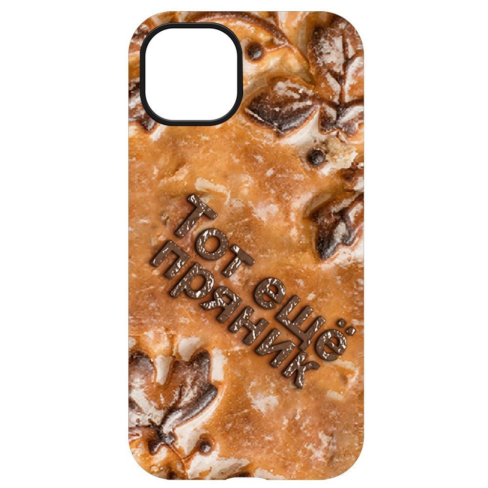 

Чехол-накладка Krutoff Soft Case Пряник для iPhone 13, Черный
