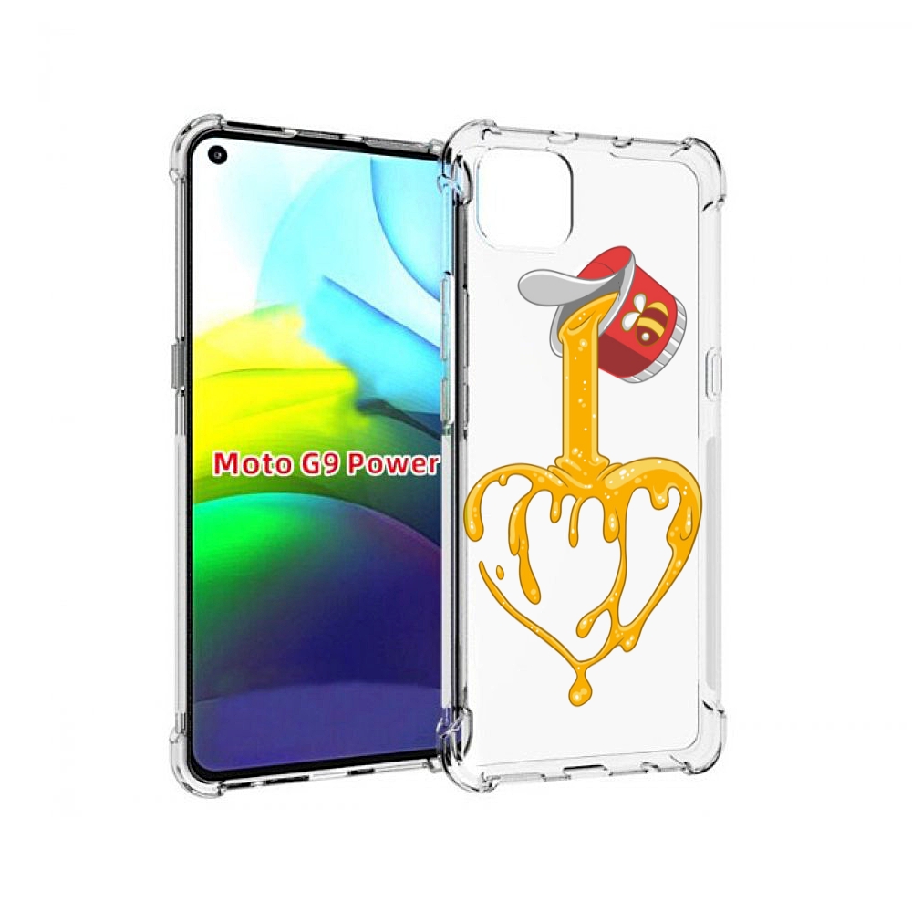

Чехол MyPads медовое сердце для Motorola Moto G9 Power, Прозрачный, Tocco