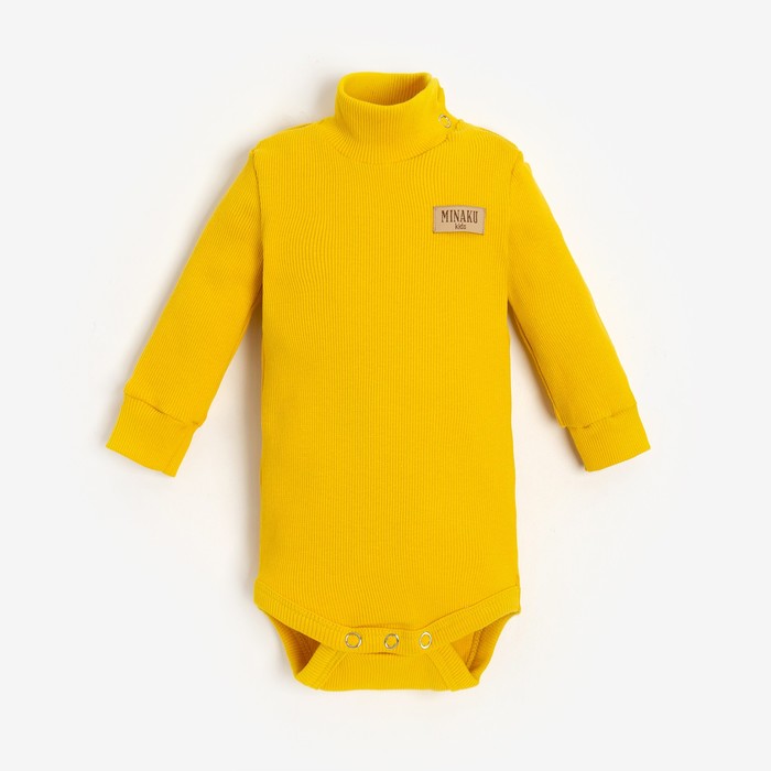 

Боди детское MINAKU Р00012641, жёлтый, 68, Желтый, MINAKU: Basic Line BABY