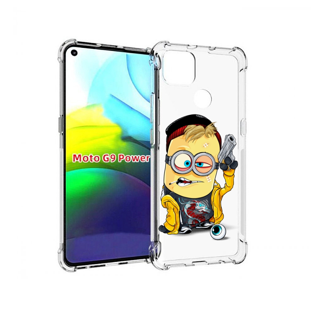 

Чехол MyPads миньон бандит для Motorola Moto G9 Power, Прозрачный, Tocco