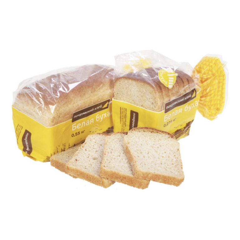 

Хлеб Покровский Хлеб Белая буханка нарезанный 550 г