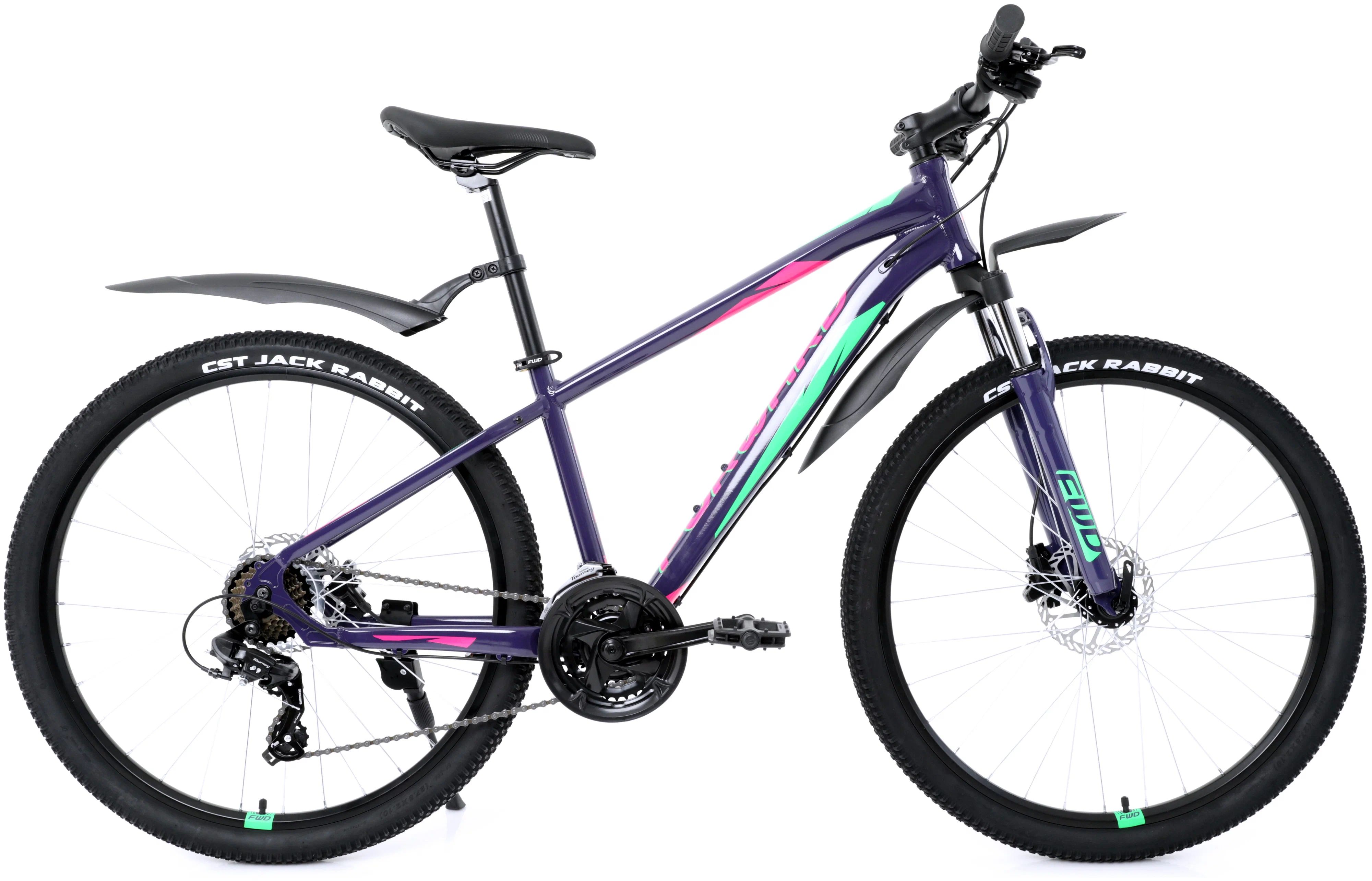 

Велосипед FORWARD Apache 27,5 3.0 Disc-17"-21г. (фиолетовый-зеленый), Apache