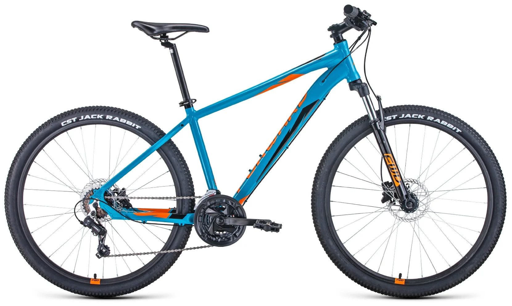 

Велосипед FORWARD Apache 27,5 3.0 Disc-19"-21г. (бирюзовый-оранжевый), Apache
