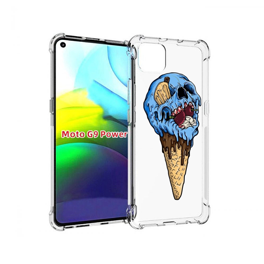

Чехол MyPads мороженное череп для Motorola Moto G9 Power, Прозрачный, Tocco