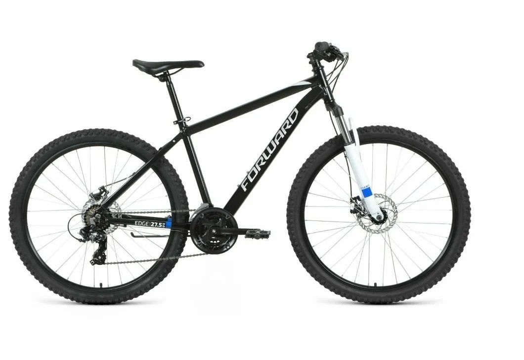 

Велосипед FORWARD Edge 27,5 2.0 Disc-18"-20г. (черный-белый), Edge