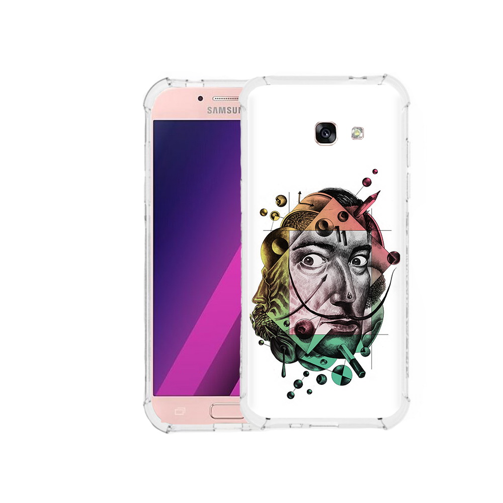 

Чехол MyPads Tocco для Samsung Galaxy A5 разноцветное лицо абстракция (PT51293.578.570), Прозрачный, Tocco