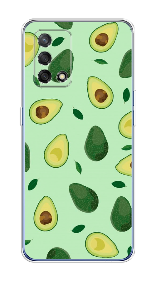 

Чехол на OPPO A74 4G/F19 "Blue avocado", Коричневый;зеленый, 256050-1