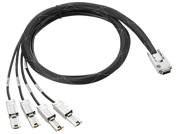 

HPE Mini SAS High Density to Dual 2-lane Mini SAS High Density External Fanout 1 Meter Cab