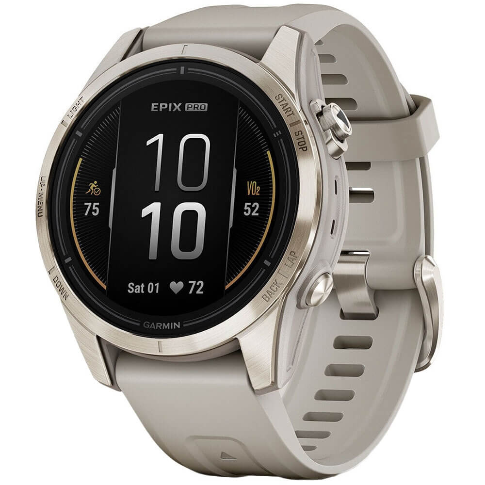 

Умные часы Garmin EPIX Pro Gen 2 42 mm Soft Gold/Light Sand Silicone Band (010-02802-11), EPIX Pro Gen 2