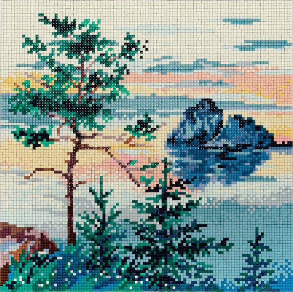 

Фрея Алмазная вышивка Красоты Байкала ALVR-276 25x25 см