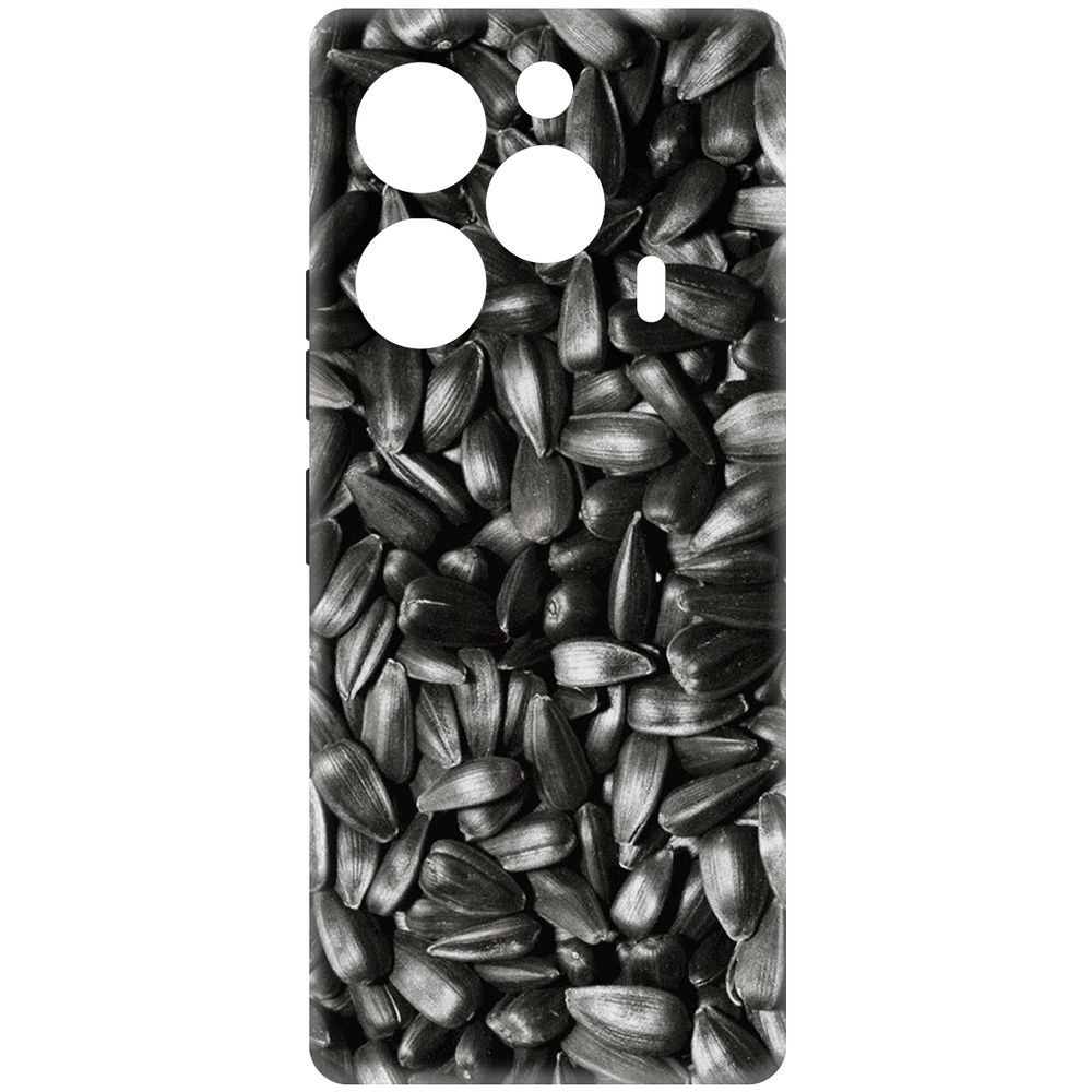 

Чехол-накладка Krutoff Soft Case Семечки для TECNO Pova 6 Pro черный