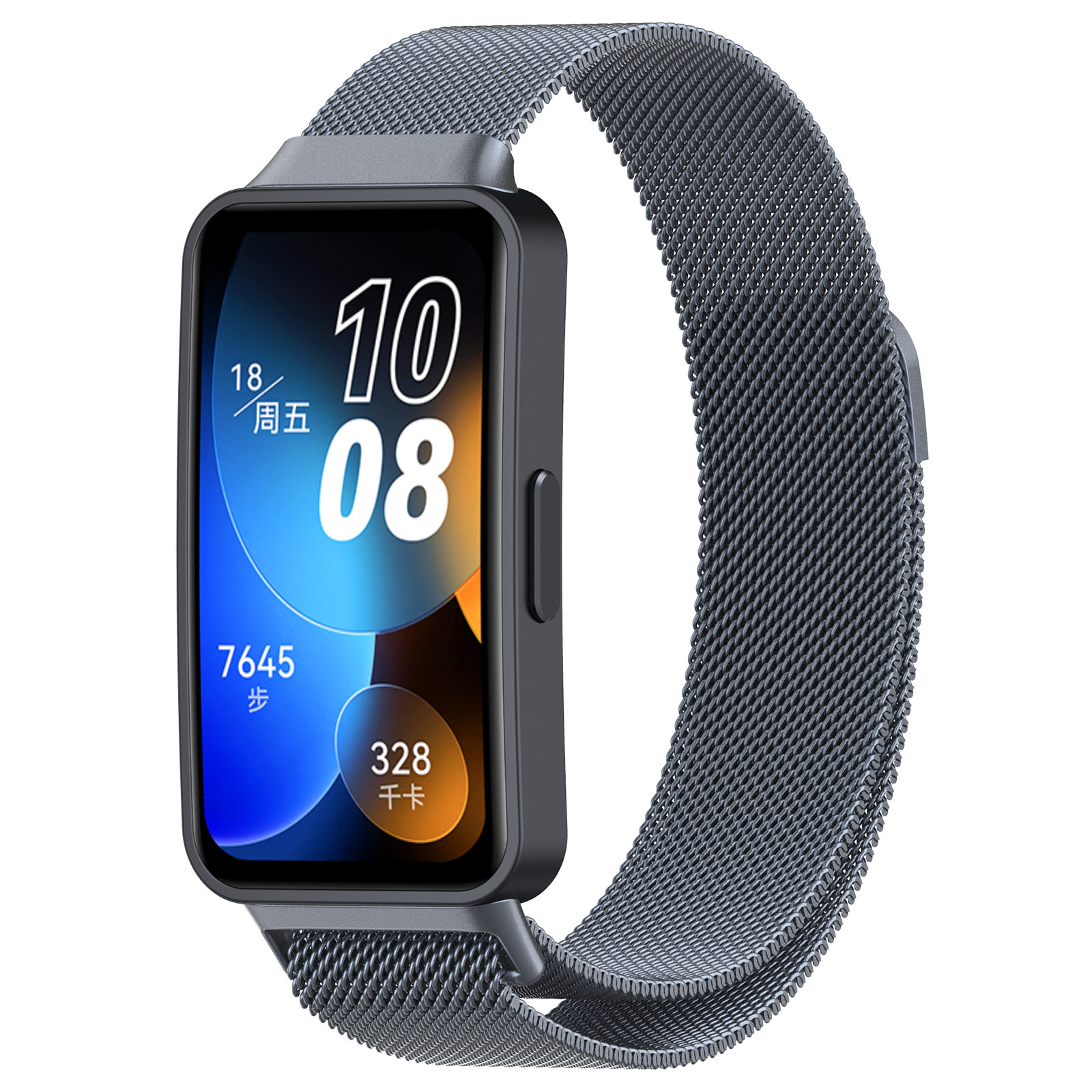 

Ремешок для Huawei Band 8/9, миланская петля, серый космос