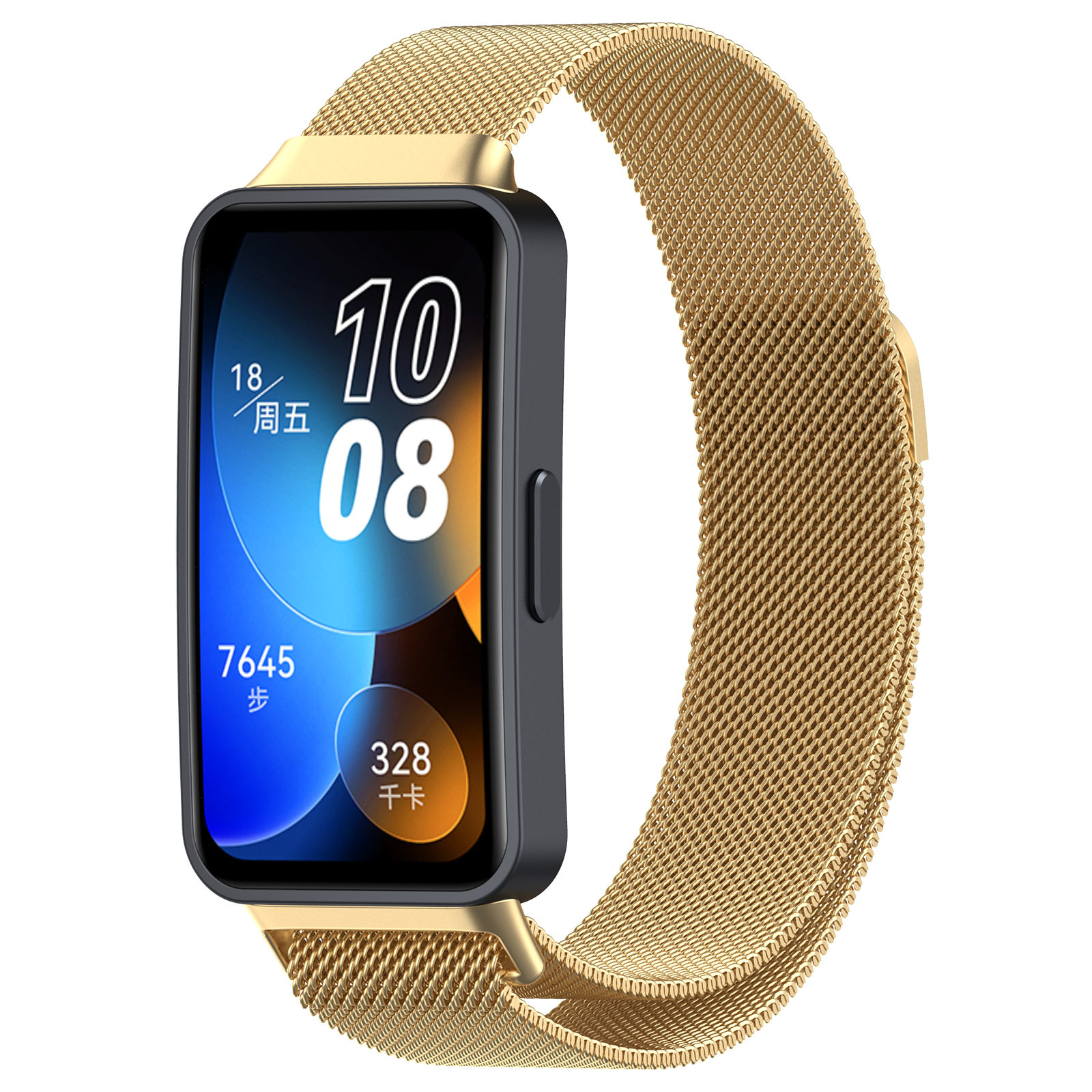 

Ремешок для Huawei Band 8/9, миланская петля, золотистый