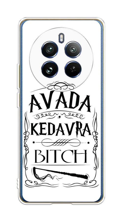 

Чехол на Realme 12 Pro/Realme 12 Pro Plus "Avada kedavra bitch", Белый;серый;черный, 2516250-1