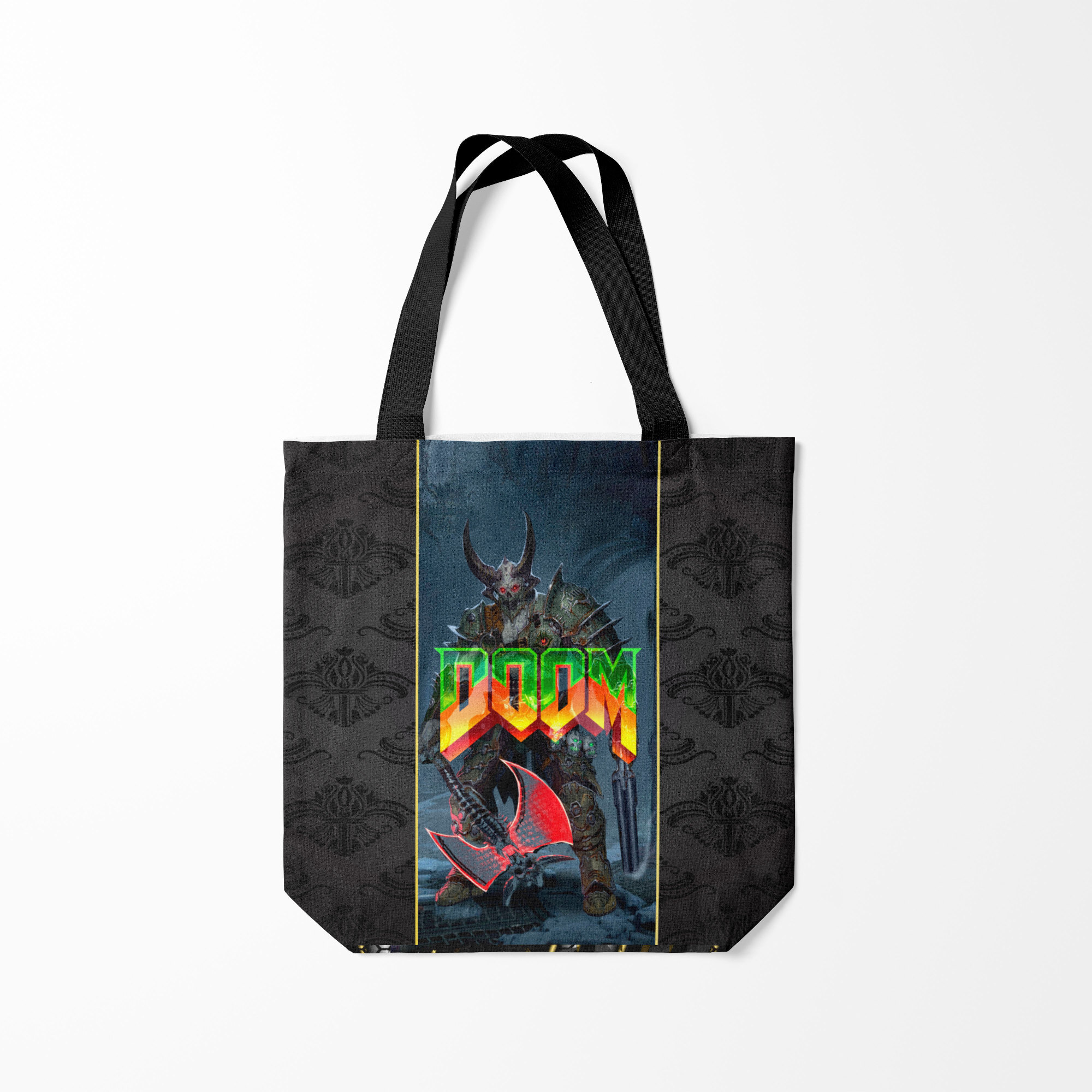 

Сумка шoппер унисекс Burnettie Doom Enternal, серый, Doom Enternal