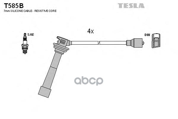 

Комплект Высоковольтных Проводов Tesla t585b