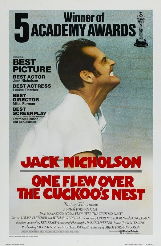 

Постер к фильму "Пролетая над гнездом кукушки" (One Flew Over the Cuckoo's Nest) A4