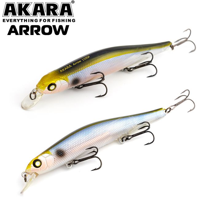 

Воблер Akara Arrow 110SP 17 гр 3/5 oz 4,3 in A77, Разноцветный, Arrow