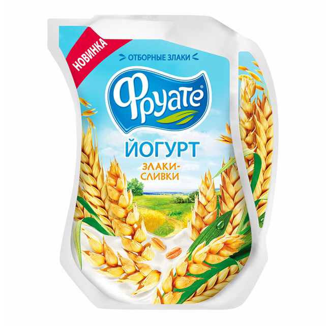 

Питьевой йогурт Фруате со злаками и сливками 1,5% БЗМЖ 950 г