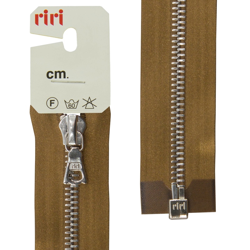 

Молния металл, Ni, разъёмная 1 замок, на атласной тесьме, 6мм, 70см, светло коричневый