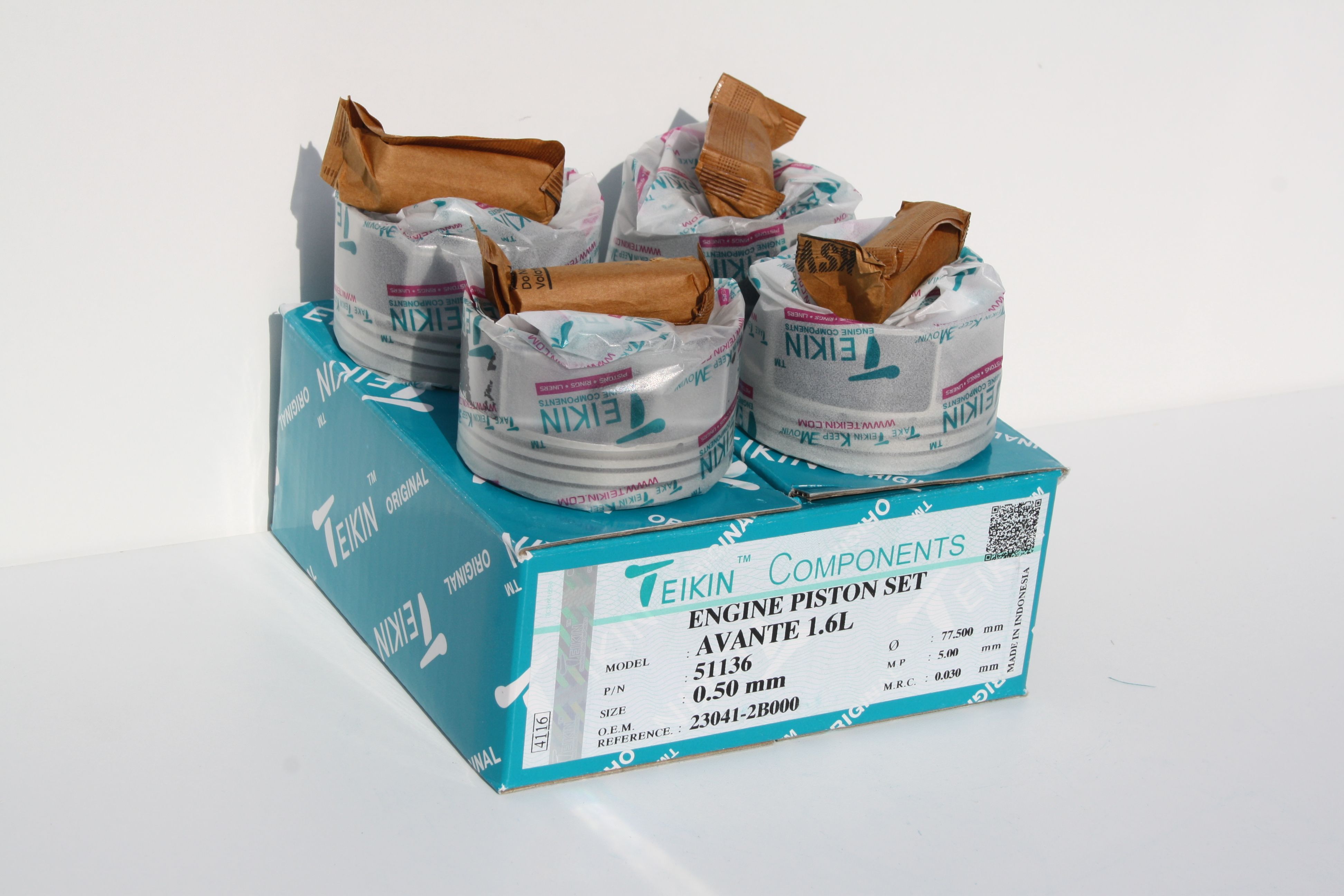 

Ремонтные поршни +0.50 G4FC Teikin с кольцами TP, G4FC-II