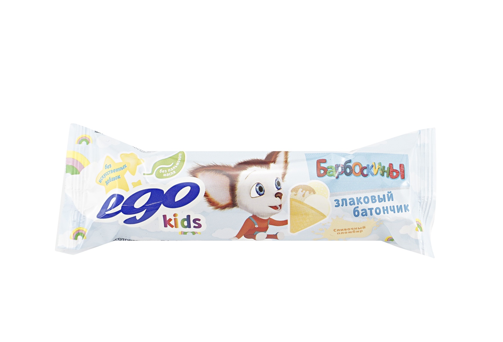 Батончик Ego Kids злаковый Сливочный пломбир 25 г