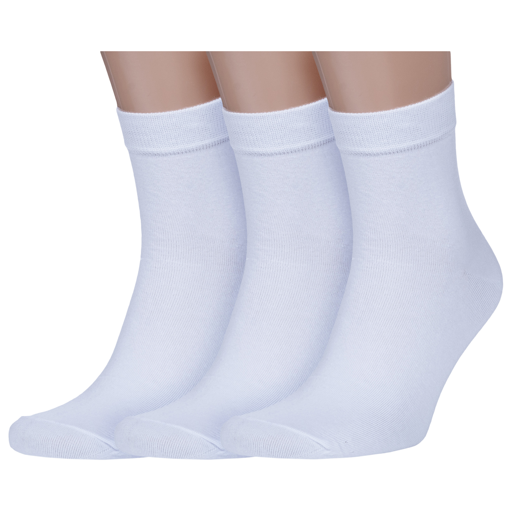 

Комплект носков мужских MoscowSocksClub 3-MY-485 белых 29, 3-MY-485