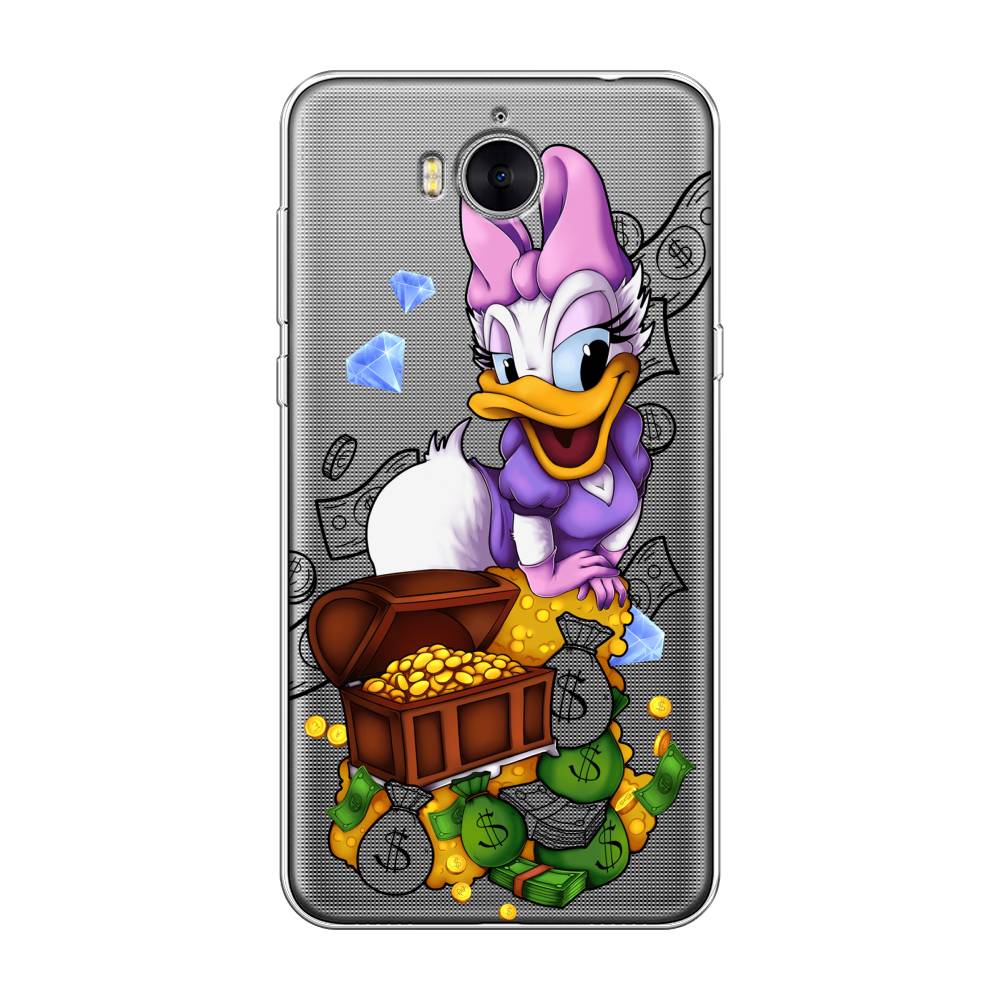 

Чехол на Huawei Y5 2017 "Rich Daisy Duck", Коричневый;белый;фиолетовый, 62550-6