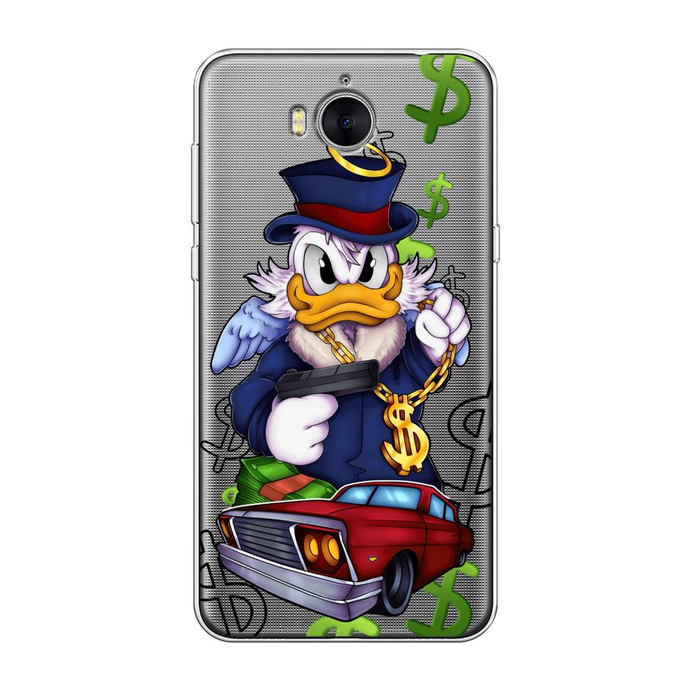 

Чехол на Huawei Y5 2017 "Scrooge McDuck with a Gold Chain", Красный;синий;белый, 62550-6