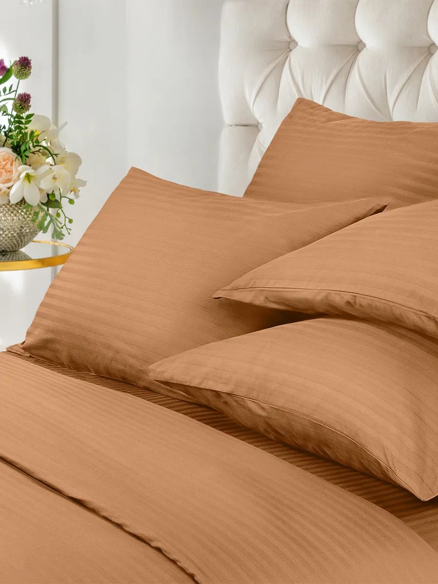 Комплект постельного белья Verossa Stripe полутораспальный Bronze